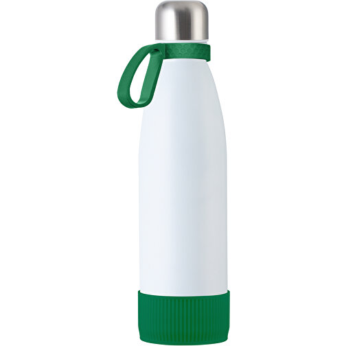 Thermoflasche RETUMBLER MyTOULON , Retumbler, weiß / grün / grün, Edelstahl, Kunststoff, Silikon, 4,30cm x 26,00cm x 7,00cm (Länge x Höhe x Breite), Bild 1