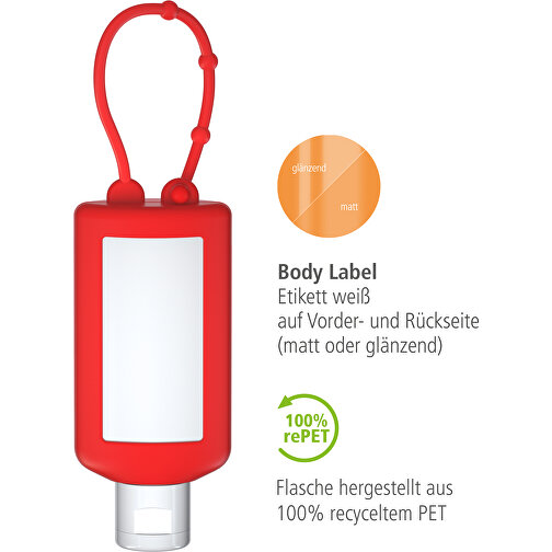 Latte solare SPF 30 (sens.), 50 ml Bumper (rosso), Etichetta corpo (R-PET), Immagine 3