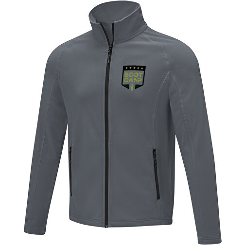 Zelus Fleecejacke Für Herren , storm grey, Microfleece 100% Polyester, 140 g/m2, S, , Bild 2