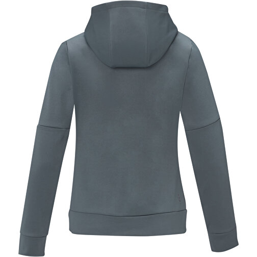 Sayan Kapuzenpullover Mit Halbem Reißverschluss Für Damen , stahlgrau, Strick 85% Polyester, 15% Sorona®, 350 g/m2, Contrast fabric, 280T ripstop  100% Nylon, 72 g/m2, L, , Bild 4