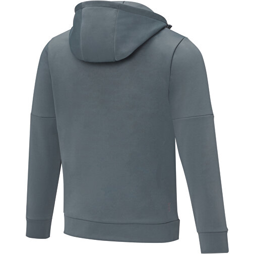 Sayan Kapuzenpullover Mit Halbem Reißverschluss Für Herren , stahlgrau, Strick 85% Polyester, 15% Sorona®, 350 g/m2, Contrast fabric, 280T ripstop  100% Nylon, 72 g/m2, S, , Bild 4