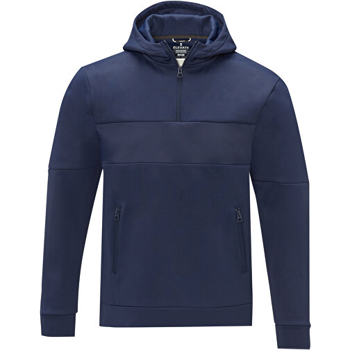 Sayan Kapuzenpullover Mit Halbem Reissverschluss Für Herren , navy, Strick 85% Polyester, 15% Sorona®, 350 g/m2, Contrast fabric, 280T ripstop  100% Nylon, 72 g/m2, XL, , Bild 3