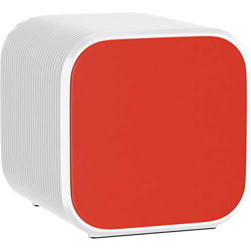 Bluetooth-Lautsprecher Double-Sound , rot / weiß, ABS Kunststoff, 6,00cm x 6,00cm x 6,00cm (Länge x Höhe x Breite), Bild 1