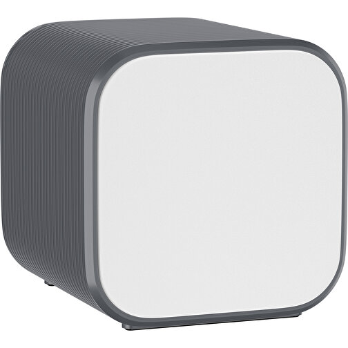 Bluetooth-Lautsprecher Double-Sound , weiß / dunkelgrau, ABS Kunststoff, 6,00cm x 6,00cm x 6,00cm (Länge x Höhe x Breite), Bild 1