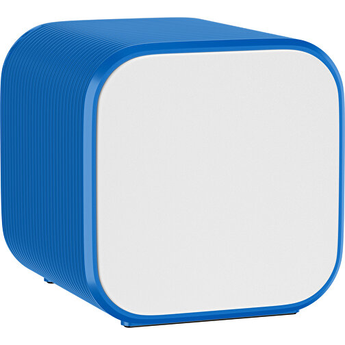 Bluetooth-Lautsprecher Double-Sound , weiß / kobaltblau, ABS Kunststoff, 6,00cm x 6,00cm x 6,00cm (Länge x Höhe x Breite), Bild 1