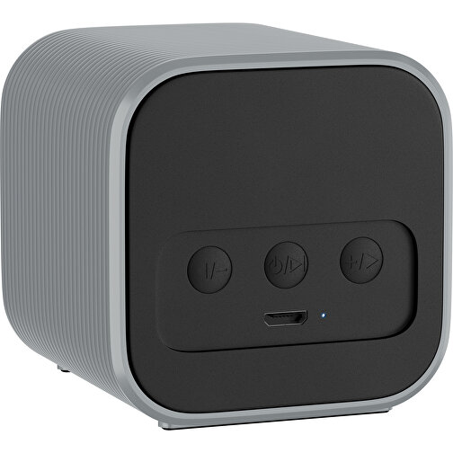Bluetooth-Lautsprecher Double-Sound , silber, ABS Kunststoff, 6,00cm x 6,00cm x 6,00cm (Länge x Höhe x Breite), Bild 2