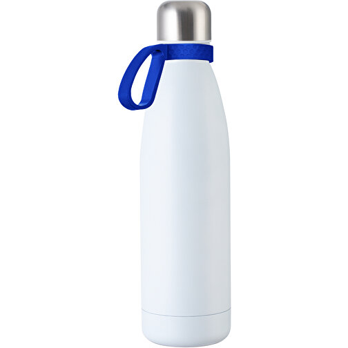 Thermoflasche RETUMBLER MyTOULON , Retumbler, weiß / blau, Edelstahl, Kunststoff, Silikon, 4,30cm x 26,00cm x 7,00cm (Länge x Höhe x Breite), Bild 1