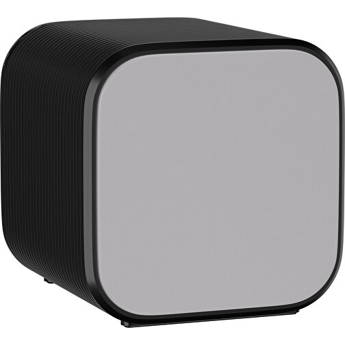 Bluetooth-Lautsprecher Double-Sound , hellgrau / schwarz, ABS Kunststoff, 6,00cm x 6,00cm x 6,00cm (Länge x Höhe x Breite), Bild 1