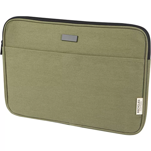 Housse pour ordinateur portable Joey de 2 L en toile recyclée GRS 14 pouces, Image 1