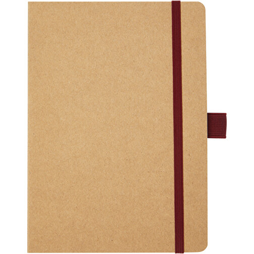 Berk Notizbuch Aus Recyceltem Papier , rot, Recyceltes Papier, 17,80cm x 12,70cm (Länge x Breite), Bild 3