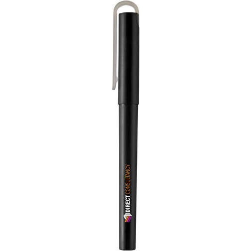 Mauna Recycelter PET Gel-Kugelschreiber , schwarz, Recycelter PET Kunststoff, 14,30cm (Länge), Bild 5
