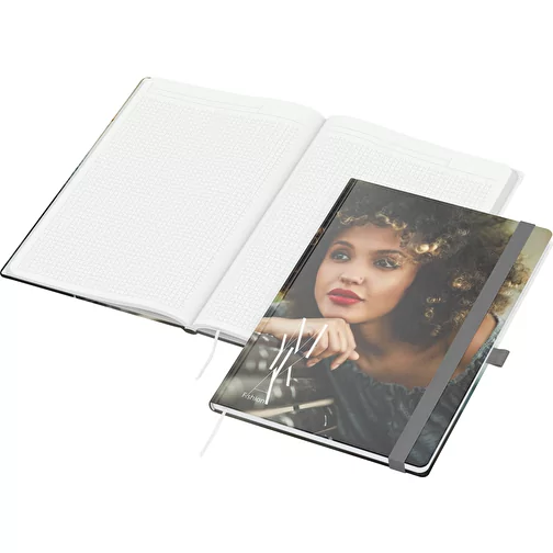 Carnet de notes Match-Book White green+blue A4, gris argenté, Image 1