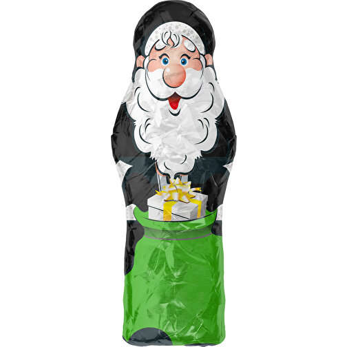 MyBrand Santa Maxi , schwarz / grasgrün, Alufolie, 13,00cm x 3,00cm x 5,00cm (Länge x Höhe x Breite), Bild 1