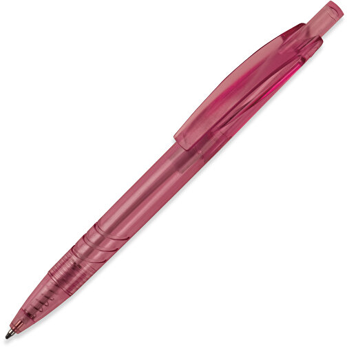Kugelschreiber Aus R-PET-Material , transparent rosé, R-PET, 14,00cm (Länge), Bild 1