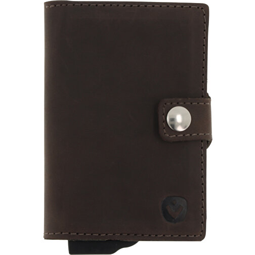 Valenta Card Case Plus Wallet , braun, Echtes Leder, 10,50cm x 1,60cm x 7,00cm (Länge x Höhe x Breite), Bild 2