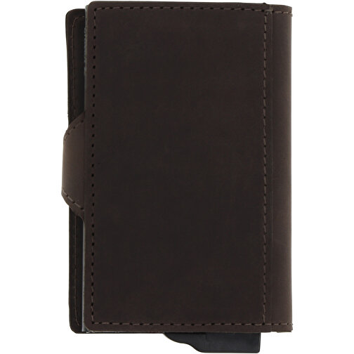 Valenta Card Case Plus Wallet , braun, Echtes Leder, 10,50cm x 1,60cm x 7,00cm (Länge x Höhe x Breite), Bild 3