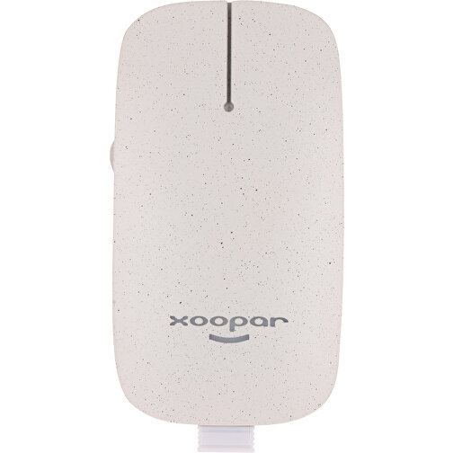 2305 | Xoopar Pokket Wireless Mouse , natur, Bio PE, 10,60cm x 1,70cm x 5,80cm (Länge x Höhe x Breite), Bild 2