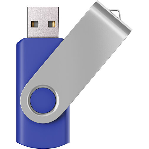 USB-Stick SWING Color 3.0 32 GB , Promo Effects MB , blau / silber MB , 32 GB , Kunststoff/ Aluminium MB , 5,70cm x 1,00cm x 1,90cm (Länge x Höhe x Breite), Bild 1