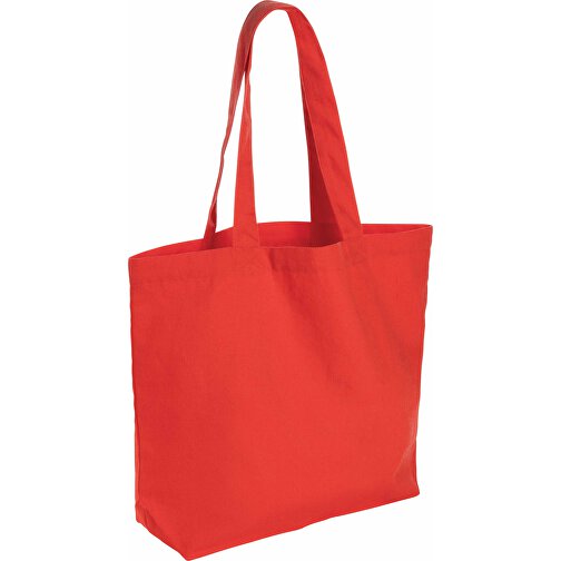 Impact Aware™ 240g/m² RCanvas Shopper Mit Tasche, Rot , luscious red, Canvas - recycelt, 53,00cm x 31,00cm (Länge x Höhe), Bild 1