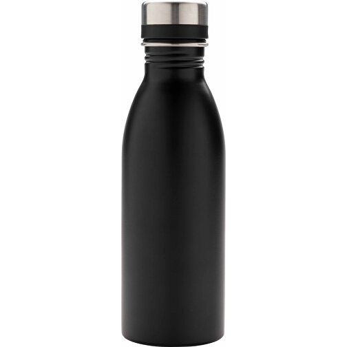 Deluxe Wasserflasche Aus RCS Recyceltem Stainless-Steel, Schwarz , schwarz, Rostfreier Stahl - recycelt, 21,50cm (Höhe), Bild 2