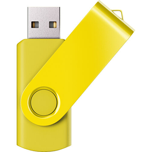 USB-Stick SWING Color 3.0 8 GB , Promo Effects MB , gelb MB , 8 GB , Kunststoff/ Aluminium MB , 5,70cm x 1,00cm x 1,90cm (Länge x Höhe x Breite), Bild 1