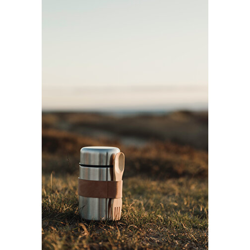 VINGA Miles Lunchbox Thermo, Silber , silber, Edelstahl, 15,00cm (Höhe), Bild 5