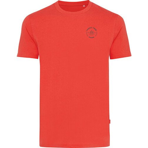 Iqoniq Bryce T-Shirt Aus Recycelter Baumwolle, Luscious Red , luscious red, 50% recycelte und 50% biologische Baumwolle, XXS, 65,00cm x 0,50cm (Länge x Höhe), Bild 3