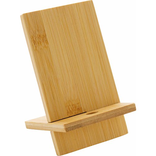 Soporte para teléfono de bambú FSC® en cartón kraft FSC, Imagen 1