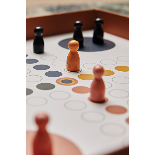 VINGA ‚Ludo‘ – Coffee Table Game, Schwarz , schwarz, Papier, 25,00cm x 2,80cm (Länge x Höhe), Bild 5
