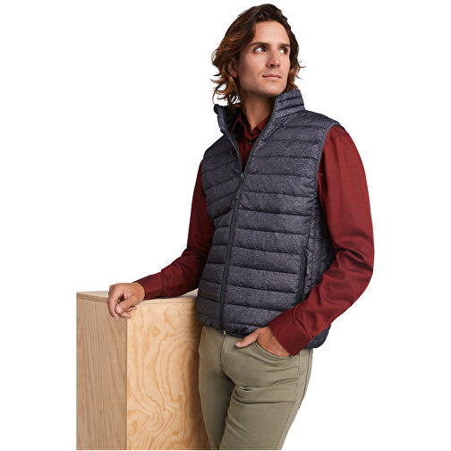 Oslo Isolierter Bodywarmer Für Herren , heather schwarz, 100% Polyester, 290 g/m2, Lining,  100% Polyester, Padding/filling,  100% Polyester, M, , Bild 4