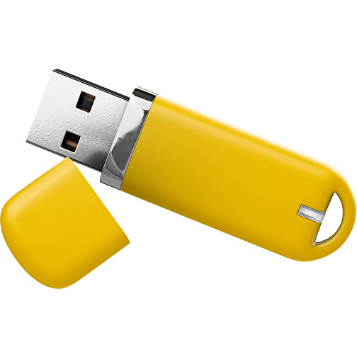 USB-Stick StylishDrive 2.0 , sonnengelb MB , 65 GB , Gummiplastik, Kunststoff MB , 6,20cm x 0,75cm x 2,00cm (Länge x Höhe x Breite), Bild 1