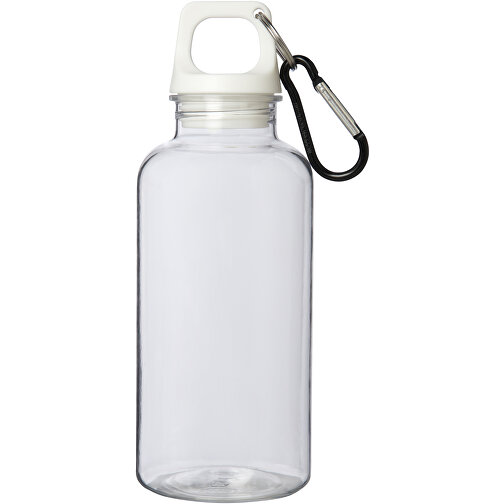 Oregon 400 Ml RCS-zertifizierte Trinkflasche Aus Recyceltem Kunststoff Mit Karabiner , weiß, Recycelter PET Kunststoff, 6,70cm x 18,30cm x 6,70cm (Länge x Höhe x Breite), Bild 3