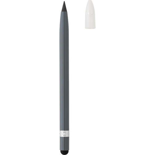 Bolígrafo de aluminio sin tinta con goma de borrar, Imagen 2