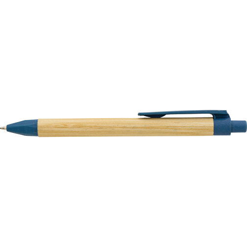 Kugelschreiber Aus Recyceltem Papier, Blau , blau, Papier, 13,90cm (Höhe), Bild 5