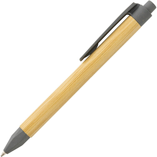 Kugelschreiber Aus Recyceltem Papier, Grau , grau, Papier, 13,90cm (Höhe), Bild 4
