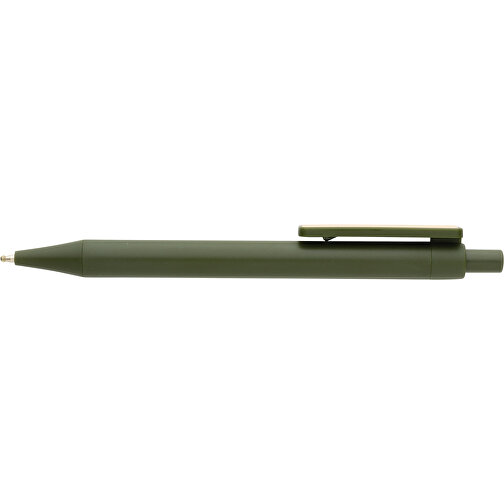 GRS RABS Stift Mit Bambus-Clip, Grün , grün, ABS - recycelt, 14,00cm (Höhe), Bild 5