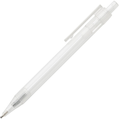 GRS RPET X8 Transparenter Stift, Weiss , weiss, PET - recycelt, 14,00cm (Höhe), Bild 4