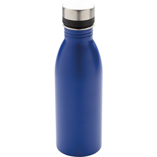 Deluxe Wasserflasche Aus RCS Recyceltem Stainless-Steel, Blau , blau, Rostfreier Stahl - recycelt, 21,50cm (Höhe), Bild 1