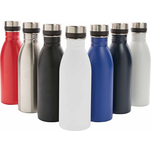 Deluxe Wasserflasche Aus RCS Recyceltem Stainless-Steel, Weiss , weiss, Rostfreier Stahl - recycelt, 21,50cm (Höhe), Bild 7