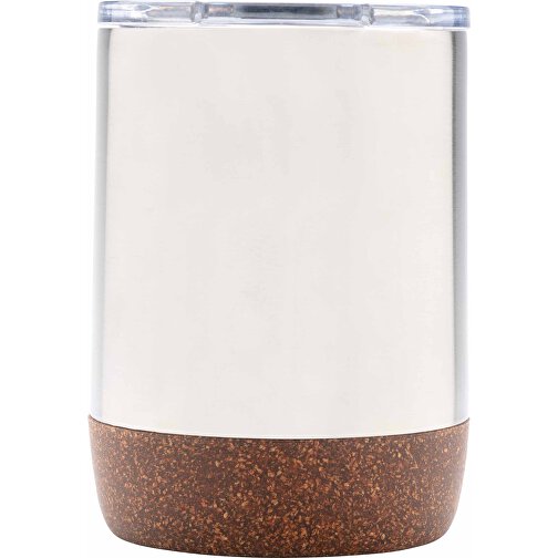Kleine Vakuum-Kaffeetasse Aus RCS RSteel & Kork, Silber , silber, Rostfreier Stahl - recycelt, 10,00cm (Höhe), Bild 2
