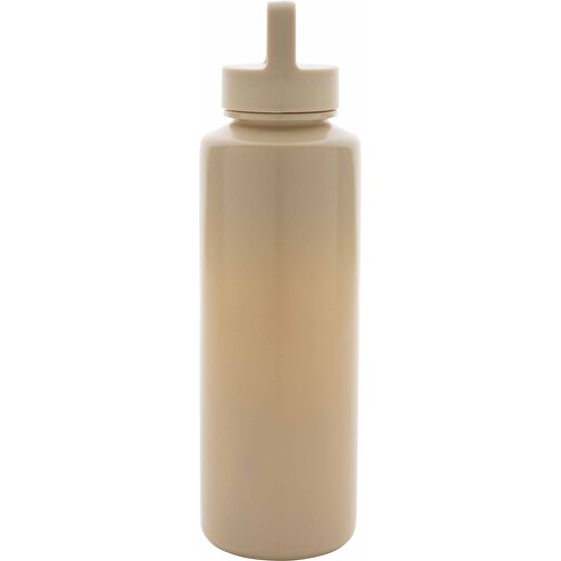 Wasserflasche Mit Henkel Aus RCS RPP, Braun , braun, Polypropylen - recycelt, 22,50cm (Höhe), Bild 2