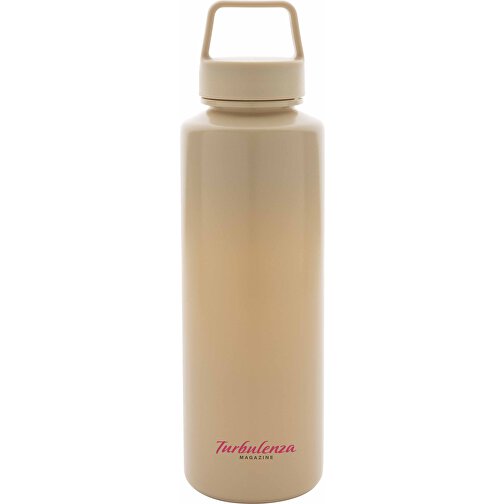 Wasserflasche Mit Henkel Aus RCS RPP, Braun , braun, Polypropylen - recycelt, 22,50cm (Höhe), Bild 5
