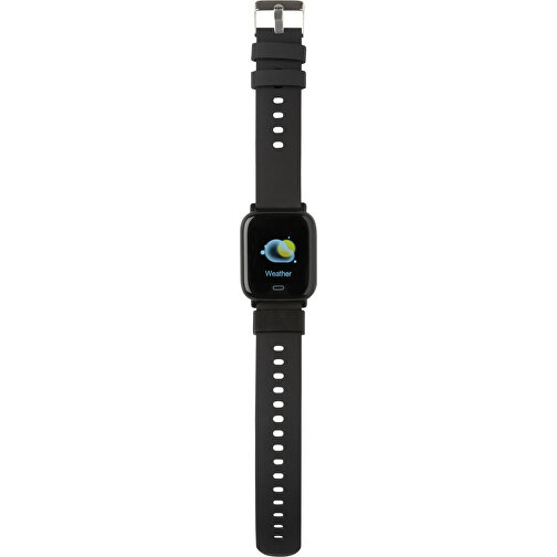 Fit Watch Aus RCS Recyceltem TPU, Schwarz , schwarz, TPE - recycelt, 26,80cm x 0,80cm (Länge x Höhe), Bild 5