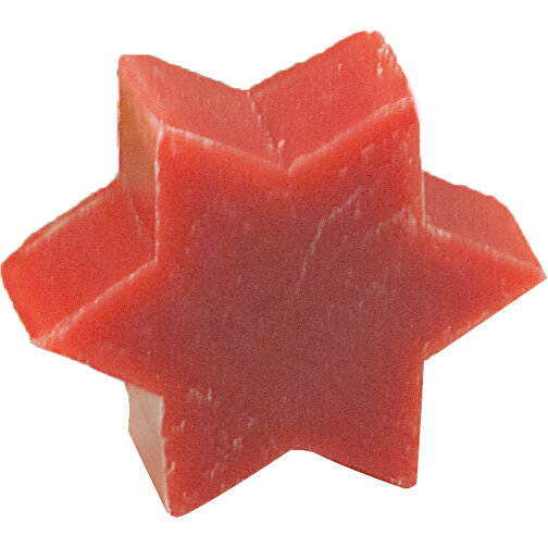 Ein Kleiner Seifentraum Stern , rot, Papier, Seife, 5,00cm x 1,90cm x 5,00cm (Länge x Höhe x Breite), Bild 1