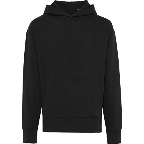 Iqoniq Yoho Relax-Hoodie Aus Recycelter Baumwolle, Schwarz , schwarz, 50% recycelte und 50% biologische Baumwolle, XXL, 76,00cm x 1,00cm (Länge x Höhe), Bild 1