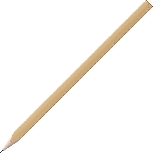 Bleistift, Natur, 3-eckig , natur / natur, Holz, 17,50cm x 0,70cm x 0,70cm (Länge x Höhe x Breite), Bild 1