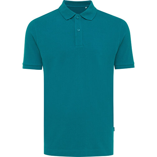 Iqoniq Yosemite Piqué-Poloshirt Aus Recycelter Baumwolle, Verdigris , verdigris, 50% recycelte und 50% biologische Baumwolle, XS, 67,00cm x 0,50cm (Länge x Höhe), Bild 1