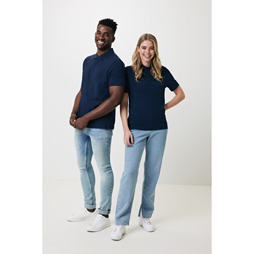 Iqoniq Yosemite Piqué-Poloshirt Aus Recycelter Baumwolle, Navy Blau , navy blau, 50% recycelte und 50% biologische Baumwolle, XXL, 77,00cm x 0,50cm (Länge x Höhe), Bild 4