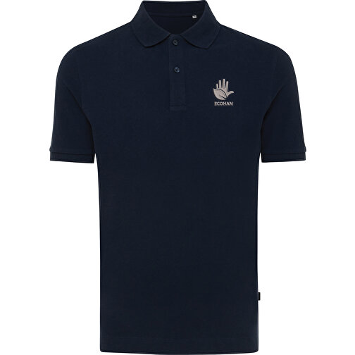 Iqoniq Yosemite Piqué-Poloshirt Aus Recycelter Baumwolle, Navy Blau , navy blau, 50% recycelte und 50% biologische Baumwolle, XS, 67,00cm x 0,50cm (Länge x Höhe), Bild 6