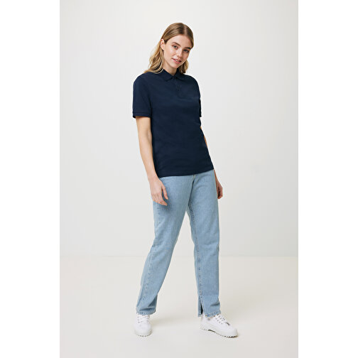 Iqoniq Yosemite Piqué-Poloshirt Aus Recycelter Baumwolle, Navy Blau , navy blau, 50% recycelte und 50% biologische Baumwolle, XL, 75,00cm x 0,50cm (Länge x Höhe), Bild 5